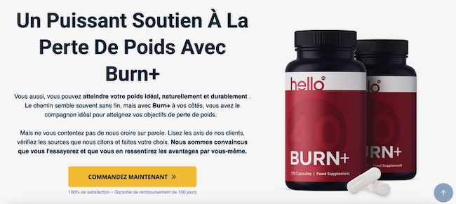 Burn+ est un coupe-faim et une brûle graisse puissant
